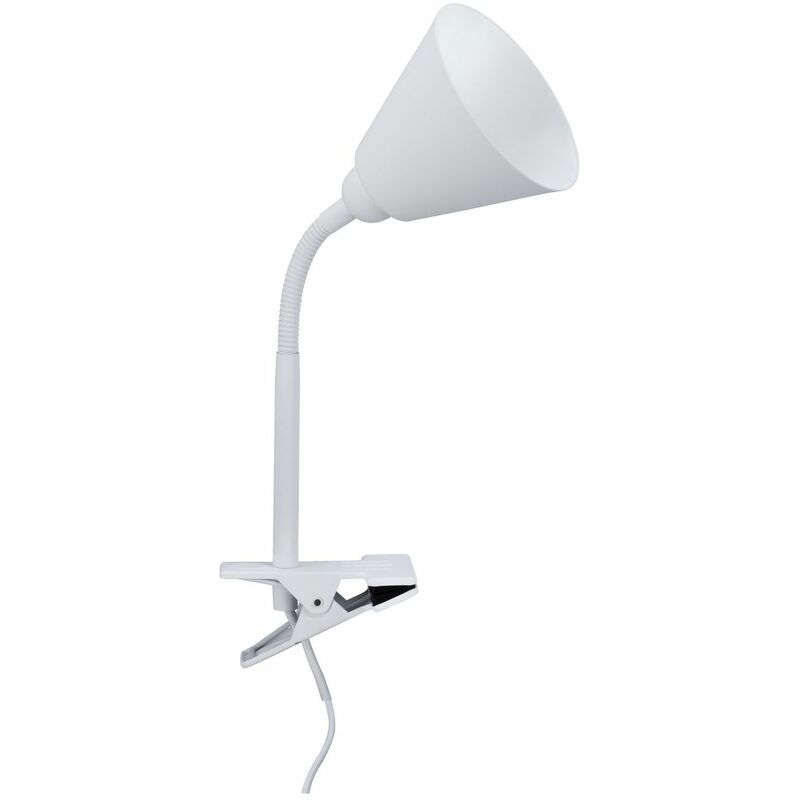 Image of Agganciare lampada con braccio flessibile Vitis E14 bianco e cavo di commutazione 954,31