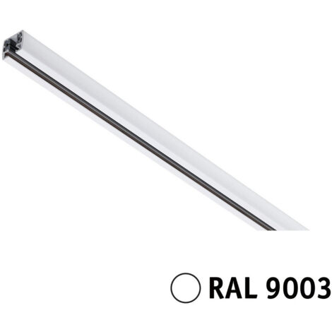 Paulmann 956.37 URail Schiene 230V Aluminium Signalweiß H:1.8cm