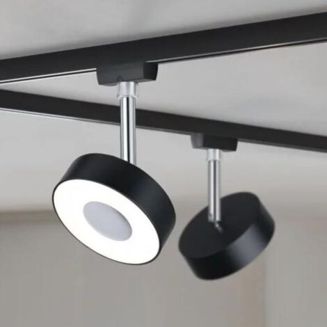 Paulmann 965.45 URail LED Schienenspot Circle 210lm 5W White Switch 230V Schwarz matt