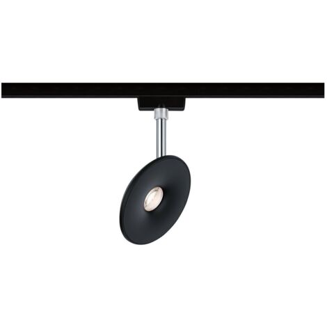 Paulmann 96938 URail LED-Spot Sphere Schwarz matt,Chrom 7,4W 2.700K