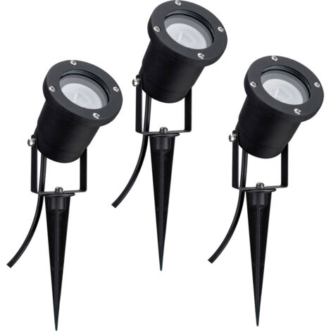 Paulmann 98897  LED-Gartenstrahler  3er Set  LED GU10 10.5 W Schwarz
