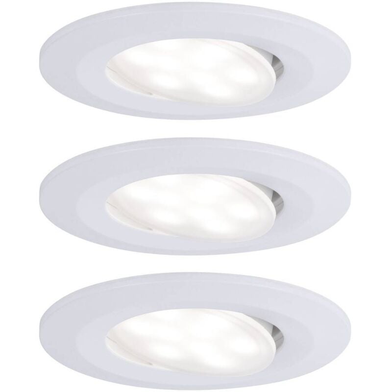 Paulmann Calla Lampada a LED da incasso per bagno Kit da 3 18 W IP65 Bianco opaco