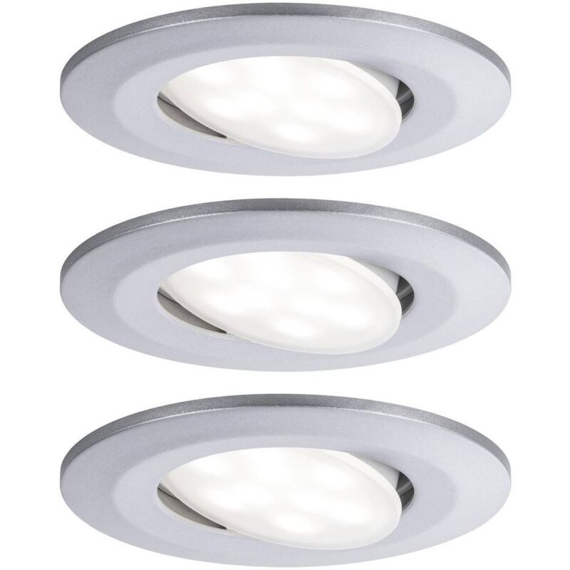 Paulmann - Calla Spot led encastrable pour salle de bains jeu de 3 19.5 w IP65 chrome (mat)