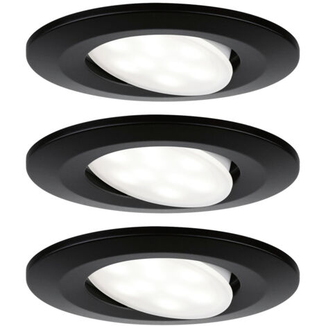 Paulmann 99991  LED-Einbauleuchte   LED LED fest eingebaut 18 W Schwarz (matt)