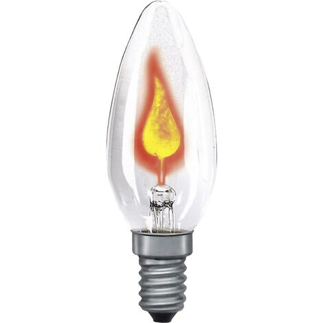 Paulmann Ampoule à incandescence 97 mm 230 V E14 3 W clair forme de flamme Contenu 1 pc(s) S37482