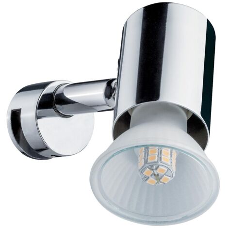 Paulmann – Applique de salle de bain orientable 20W GU10 – Métal – Tension 230V – Indice de protection IP20 – Pour miroirs