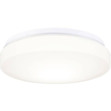 Paulmann – Applique salle de bain 78898 blanche IP44 – Culot E27 – Dimmable – Ø 255mm – Hauteur 74mm – Montage sans outil