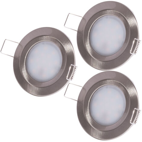 Paulmann Coin Slim Faretto da Incasso Acciaio Spazzolato LED