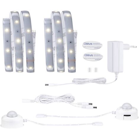 Paulmann Comfort Set Bett 2x1m 78894 Ruban LED (Base) avec connecteur mâle 24 V 2 m blanc chaud 1 set