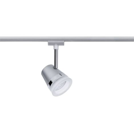 Paulmann Cone Luminaire sur rail haute tension URail GU10 10 W LED chrome (mat), chrome S305531
