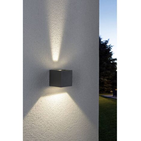 Paulmann Cybo Applique Murale Esterna Grigia 8 cm
