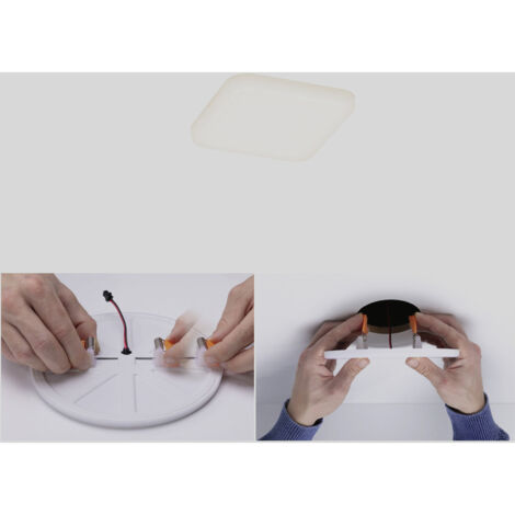 Paulmann Einbauleuchte LED Veluna Varifit eckig 7,5 cm 4,5 W satin Einbauleuchte