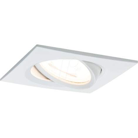 Paulmann Einbauleuchte Nova eckig schwenkbar LED 3-stepdim 1x6,5W GU10 Weiß 93471