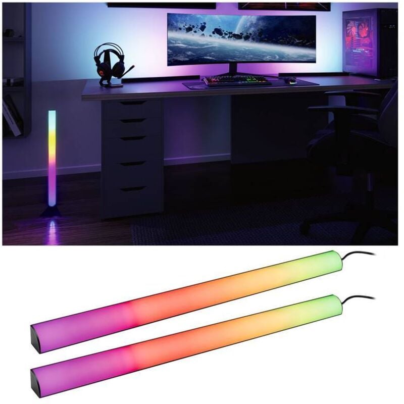 Paulmann Licht - Paulmann Entertain led Lightbar Dynamic rgb 60,5cm 2er Set dimmbar led Lightbar
