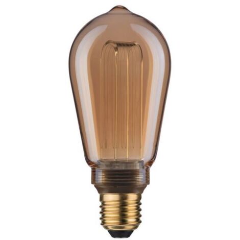 Paulmann Inner Glow Edition LED Kolben Arc, 3,5 W, E27, 1800 K Goldlicht, Gold oder Rauchglas