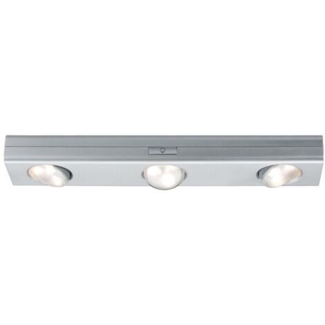 Paulmann jigle lampada led da armadio 3x0,18w luce calda 3000k a batteria dimmerabile colore cromato opaco 70635