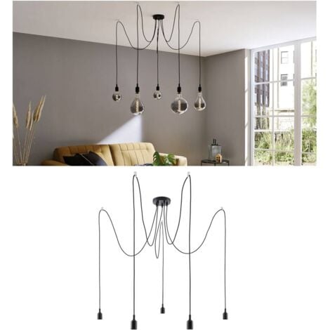 Paulmann Ketil 50389 Lampada a sospensione LED (monocolore) E27 Nero