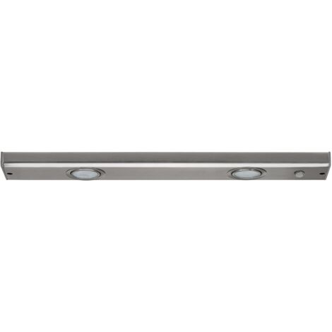PAULMANN - LAMPADA SOTTOPENSILE FLATLINE IN ALLUMINIO SPAZZOLATO E VETRO - ALOGENA G4 40W