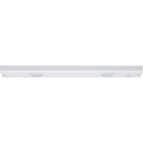 PAULMANN - LAMPADA SOTTOPENSILE FLATLINE IN METALLO VERNICIATO BIANCO E VETRO 2x20W - ALOGENA 12V