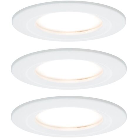 Paulmann  LED-Bad-Einbauleuchte 3er Set    18 W  Weiß (matt)