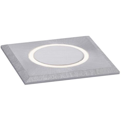 Paulmann LED Boden-Einbauleuchte House Outdoor eckig edelstahl warmweiß Einbauleuchte