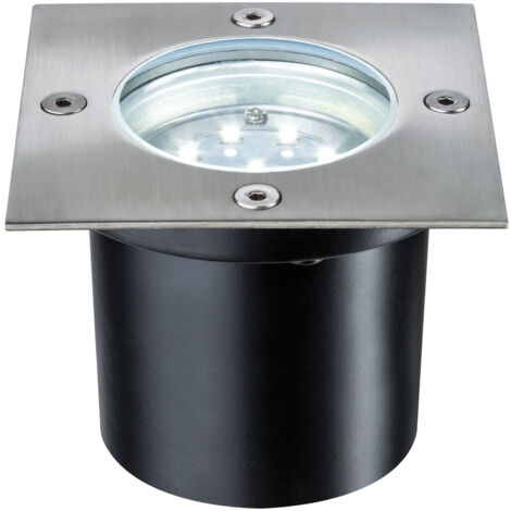 Paulmann LED da incasso a LED esterno 988.76 Set Base Quadrata LED 3 X 1,2 W 6 va 230/12 V 100 mm in acciaio inox