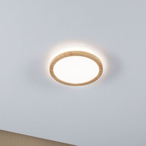 Paulmann LED Deckenleuchte Atria Shine Backlight Holzoptik Ø 19cm LED Deckenleuchte