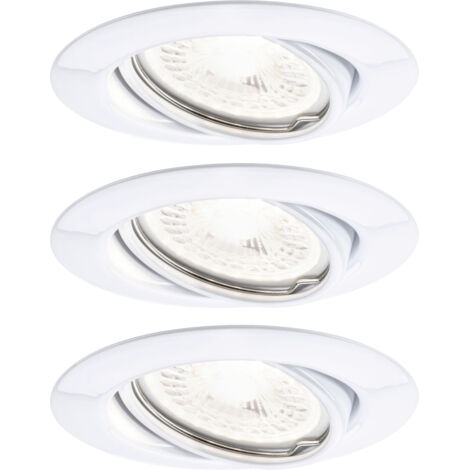 Paulmann LED Einbauleuchte Base 3x5W weiß Metall warmweiß Deckenlampen & Kronleuchter