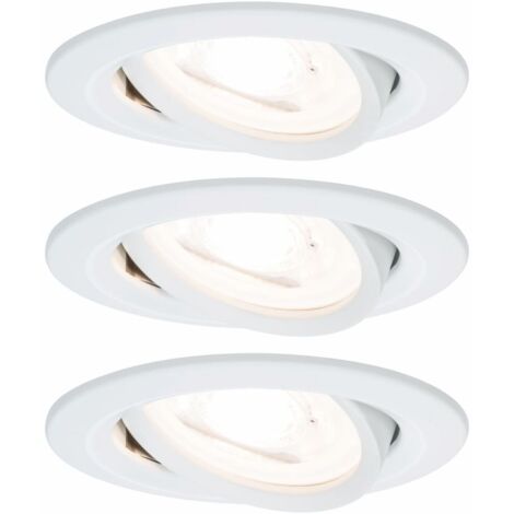 Paulmann LED Einbauleuchte Nova 3x6,5W schwenkbar weiß matt Deckenlampen & Kronleuchter