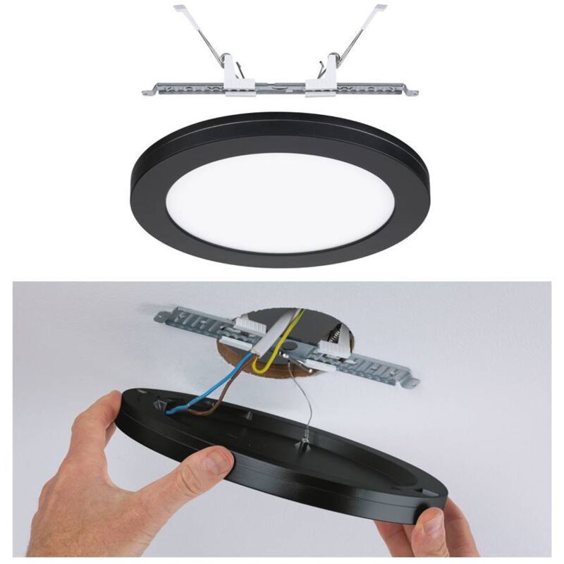Paulmann - Led Einbauleuchte Cover-it Schwarz 22, 5 Cm 16, 5 W Led Einbauleuchte