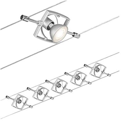 Paulmann MacII 94133 Sistema di illuminazione completo su cavo GU5.3 50 W LED (monocolore) Cromo (opaco)
