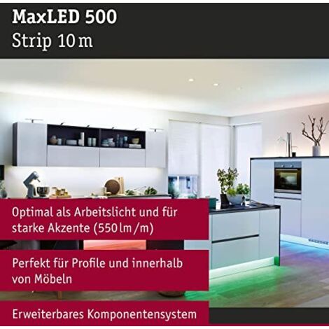 Paulmann MaxLED 500 71044 Espansione striscia LED con spina 24 V 10 m RGBW 10 m