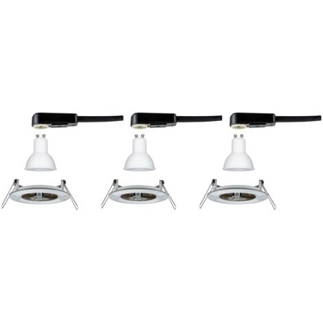 Paulmann Nova Einbau-Spot Edelstahl gebürstet 3x6,5 W LED