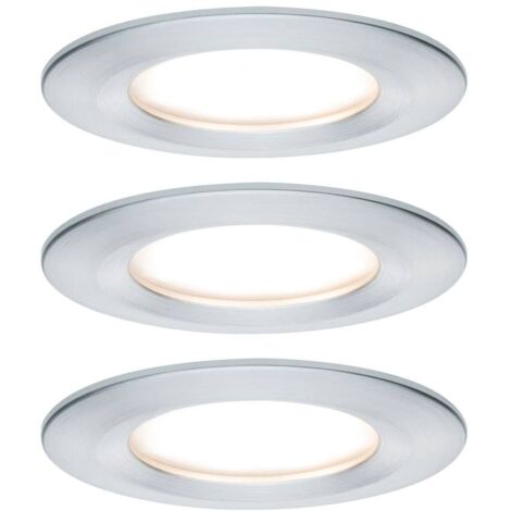 Paulmann Nova Lampada da incasso per bagno Kit da 3 LED (monocolore) LED 18 W IP44 Alluminio (tornito)