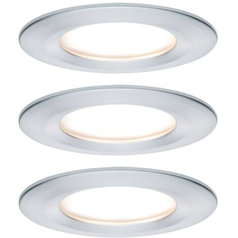Paulmann Nova Lampada da incasso per bagno Kit da 3 LED (monocolore) LED 18 W IP44 Alluminio (tornito)