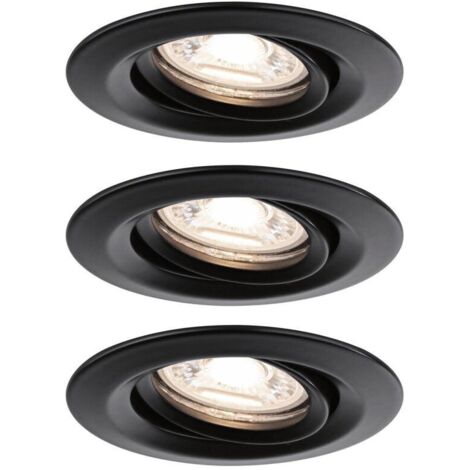 Paulmann Nova mini Plus Coin Einbauspot schwarz matt 66 mm