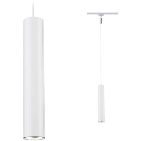 Paulmann Pendel Catalejo Luminaire à suspendre URail GU10 chrome (mat), blanc Y110512