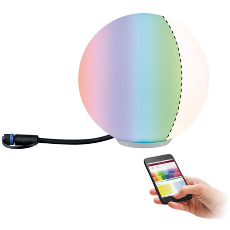 Paulmann Plug & Shine Lichtobjekt Globe Outdoor ZigBee Erdspieß 20 cm RGBW Außenleuchten