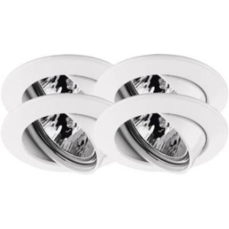 PAULMANN - SET 4 FARETTI LED DA INCASSOORIENTABILI - GU5.3/140W - BIANCO