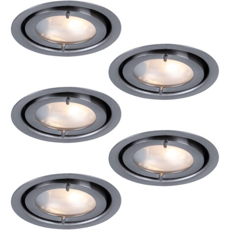 PAULMANN - SET 5 PZ FARETTO INC ORIENT SPAZZOLATO