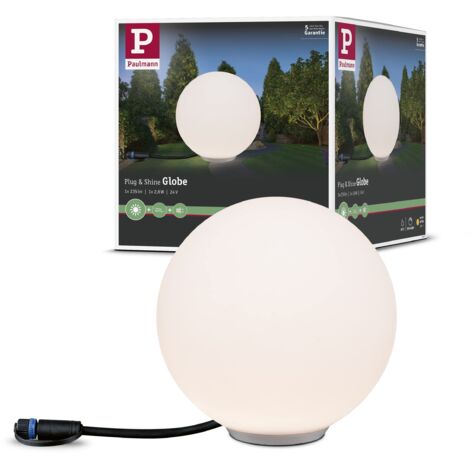 Paulmann Sfera luminosa Plug & Shine bianca LED da esterno