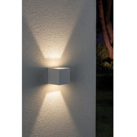 Paulmann Special Line LED Außen-Wandleuchte Cybo weiß 8 x 8 cm Up & Down Außen-Wandleuchte