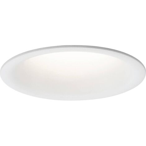 Paulmann – Spot encastrable LED 10 W blanc mat – IP20 – Pour salle de bains – Design sans bord – Diamètre 77 mm – Profondeur 7 cm - Q718302