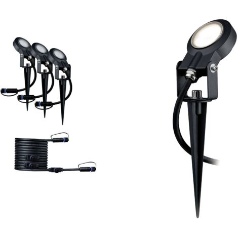 Paulmann Spot Sting Ergänzungsset IP67 93689 Système d'éclairage Plug&Shine LED 18 W blanc chaud anthracite Y135702
