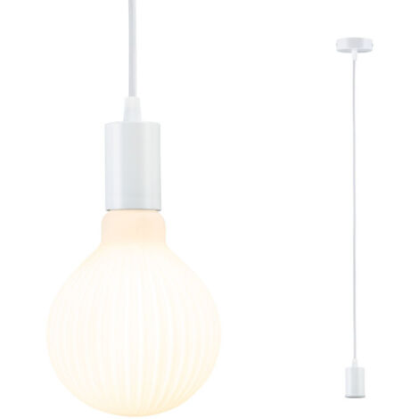 PAULMANN SUSPENSION E27 RAVI IP44 230V MAX60W RÉGLABLE 30-150CM BLANC - 71135