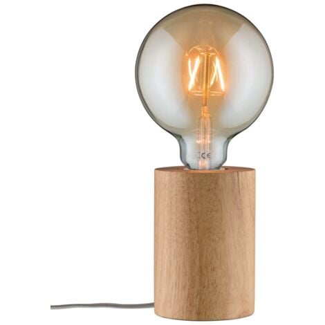 Paulmann Tischleuchte Neordic Talin E27, holz, dimmbar Tischleuchte