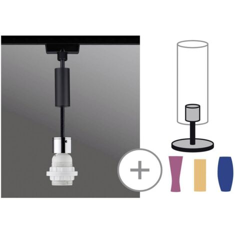 Paulmann URail 2Easy Basic sospensione nera opaca cavo 150 cm