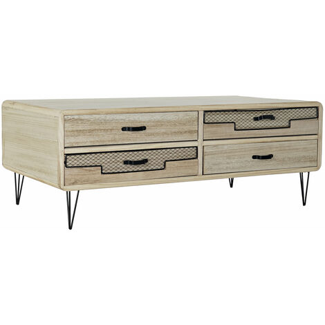 Paulownia Metall TV -Schrank 115x61x43 Metallmaterial Paulownia natürliche mehrfarbige Farbfamilienbuffets und TV -Möbeldetails