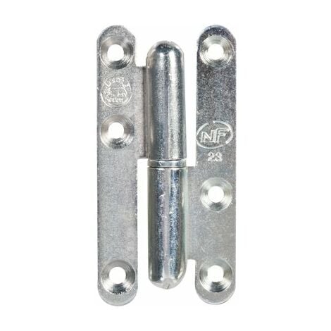 à bois coudée 110x60x70mm 90 degré zingué blanc bout rond gauche - JARDINIER MASSARD - J532660