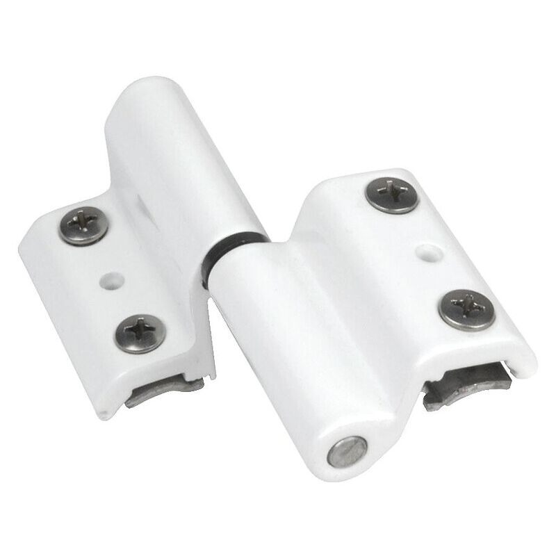 Paumelle à clamer 2 lames type Grip+ paumelle of rainure européenne gauche (poignée à droite) blanc 9010 Fapim